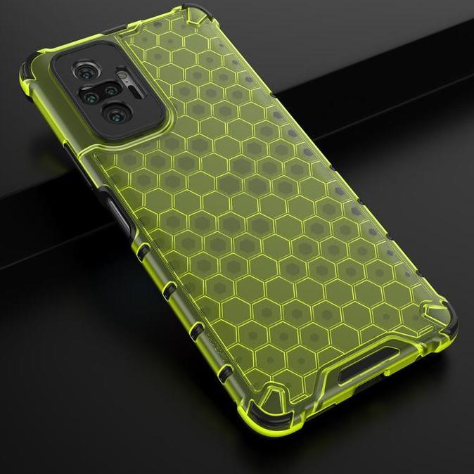 DB30 >> Xiaomi Redmi Note 10 Pro Honeycomb Hybrid Clear Armor Case Shockproof