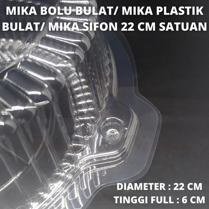 Mika Sifon/ Mika Bolu Bulat/ Mika Bolu Plastik Ukuran 22 cm