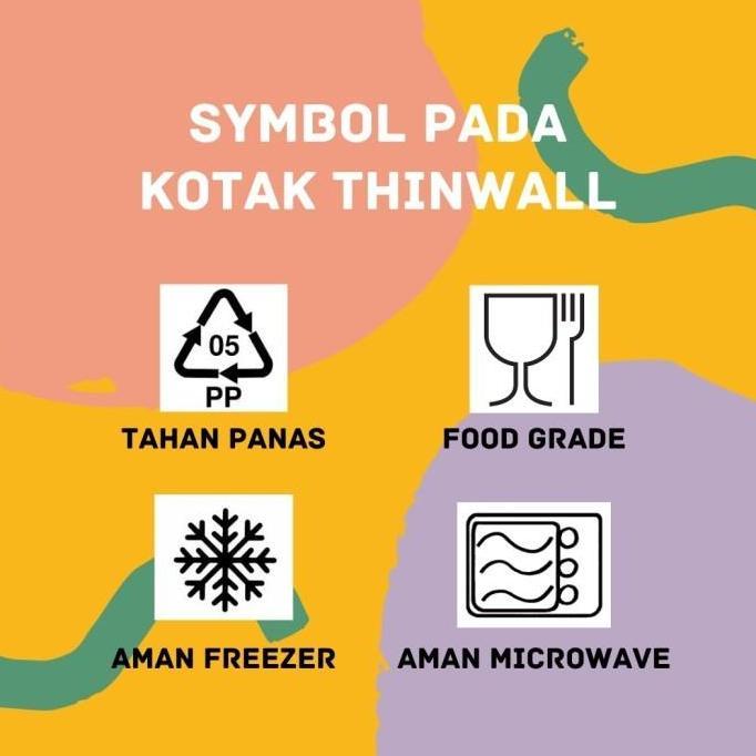 TERMURAH KOTAK MAKAN PLASTIK THINWALL MERK DM 2000ML / BOX 2000 ML