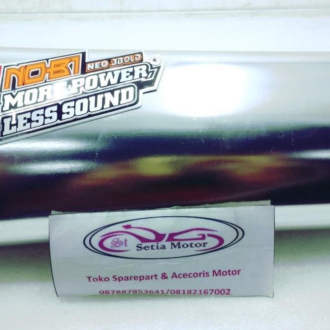 Knalpot Racing Netral Vega Jupiter Z NOBI Neo 3 Bold Dual Sound Original