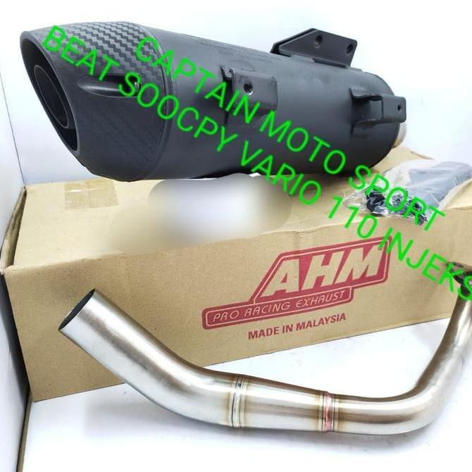 knalpot ahm Honda beat Scoopy Vario 110 injeksi knalpot ahm std racing Original