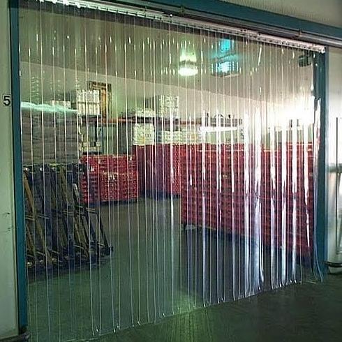 Tirai Plastik PVC Curtain 120 x 200 plus Bracket