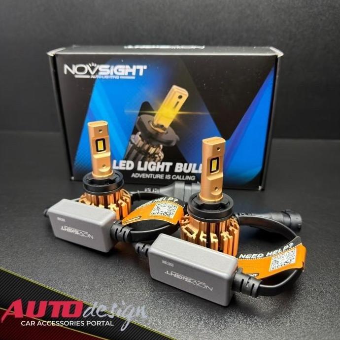 TEASEL Lampu LED Mobil NOVSIGHT A397- F03Y H1 H3 H4 H7 H8 H11 H16 HB3 HB4