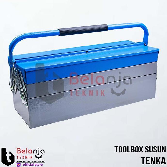 MARIGOLD- Tenka Toolbox Besi 3 Susun Tool Box Tempat Perkakas Metal 3 Tingkat