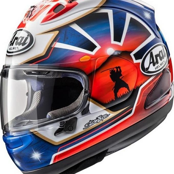Arai RX7X Pedrosa Samurai Spirit Blue