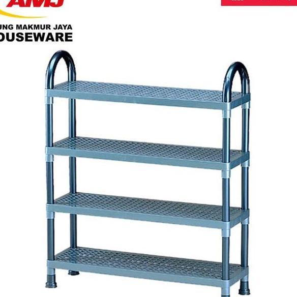 Shelf Stand Susun 4 Rak Sepatu Sandal Lion Star