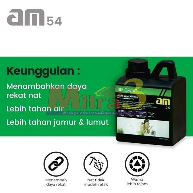 :::::::] AM 54 Liquid Grout Additive 330ml / Cairan Campuran Penguat Pengisi Nat Granit Keramik / AM