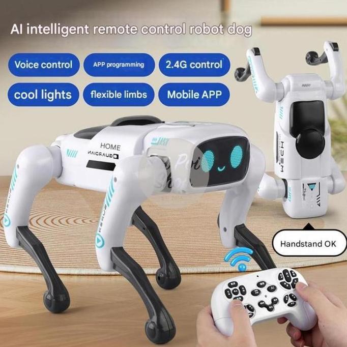 favorit] Mainan Robot Anjing Dog RC Joget Unitree Mechdog  Turret Mainan Edukasi Anak Turret Robodog