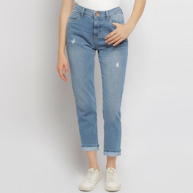C2 Zilane Light Blue Boyfriend Jeans