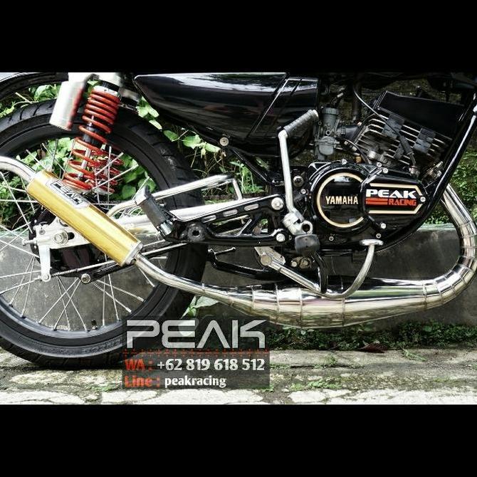 Knalpot Racing Peak Kolong Model Ninja Chrome Gold Rx King Rx S Rxz Original