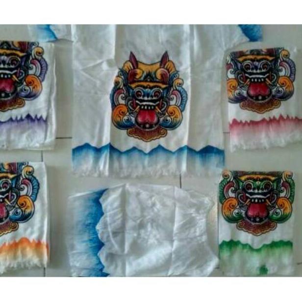 >*>*>*>*] Sovenir oleh oleh bali Setelan anak baju barong putih khas bali