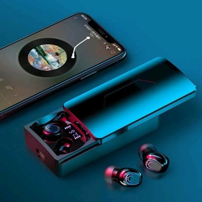 TWS Y8 bluetooth headset wireless earphones +10000Mah powerbank 100% Original