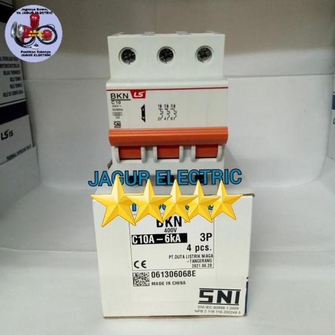 Promo Mcb 10A-3P/Bkn C10A-6Ka-3P Mcb 10 Ampere -3P Ls Original Cod