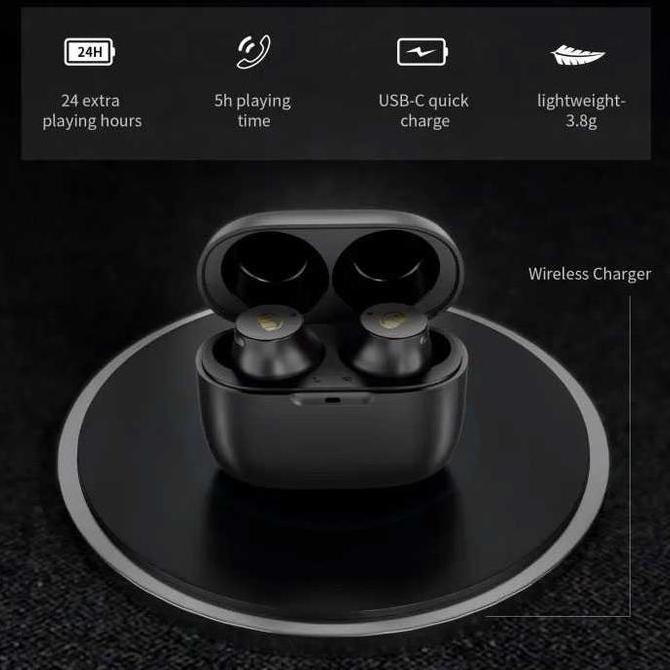 Earphone Headset TWS Bluetooth 5.0 Monster N-Lite 200 Original Nyaman Original