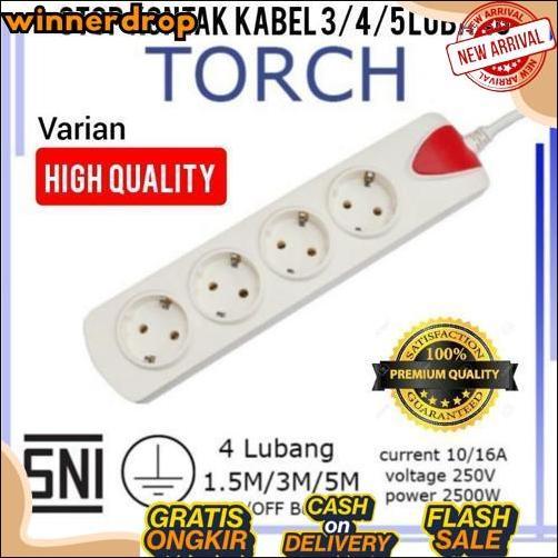 Big Promo Stop Kontak Terminal Colokan Listrik 2 3 4 5 Lubang Panjang Kabel 1,5 / 3 / 5 / 10 M Meter