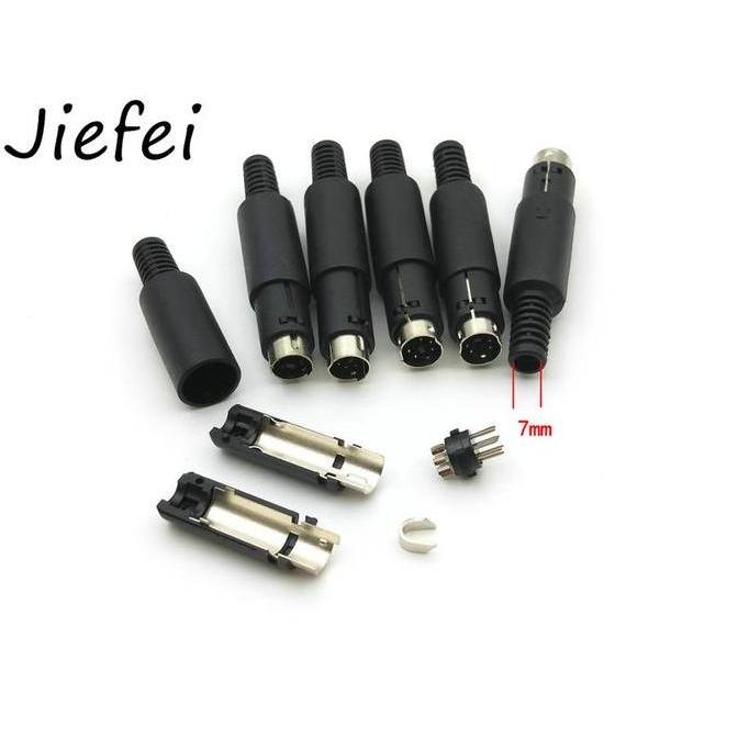 Promo 100Pcs Mini Din Ma Plug 3Pin 4Pin 5Pin 6Pin 7Pin 8Pin Cod