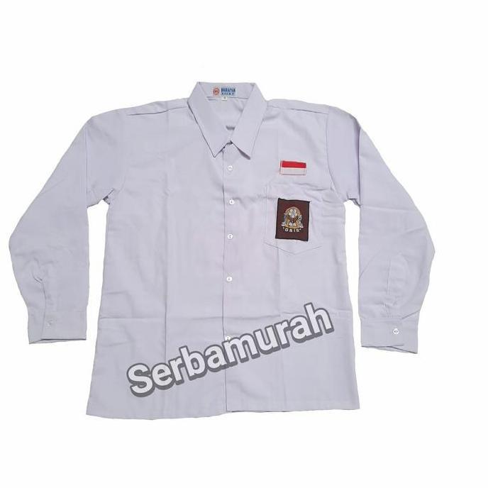baju sma lengan panjang seragam putih sma lengan panjang