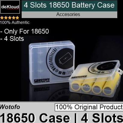 Original Wotofo Battery Case 18650 4 Slots | box kotak baterai storage tempat simpan batre holder wa