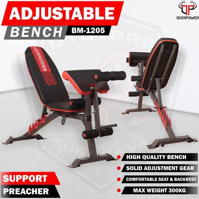 TERLARIS - Adjustable Bench Bodymaster BM-1205HE |Kursi Sit up | Alat Finess
