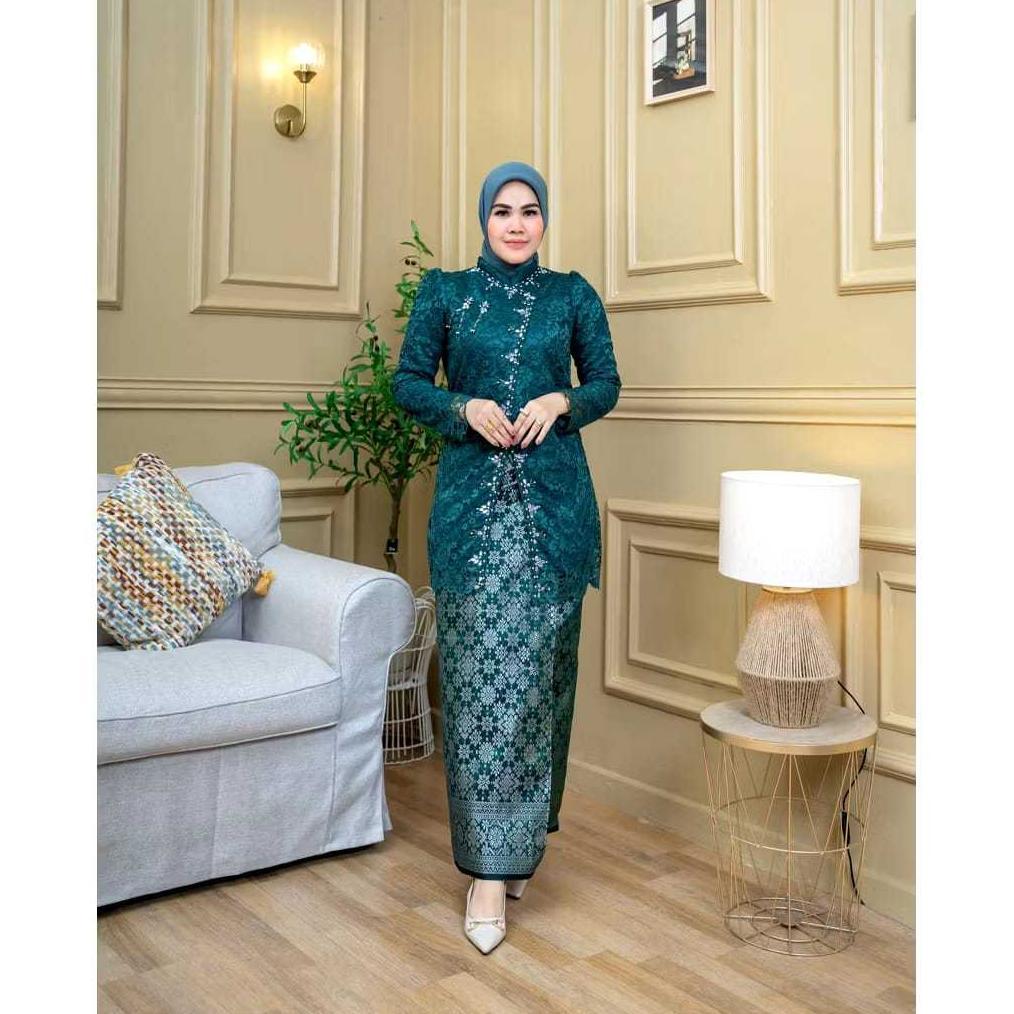 Ready COD (tangan pertama) FREE HIJAB kebaya NADIA Songket - Kebaya Songket - kebaya Modern - Kebaya