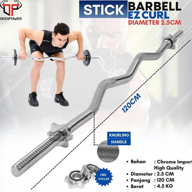 Stick EZ Curl Bar /Barbell/Barbel/Dumbbell/Dumble/Fitness/Gym