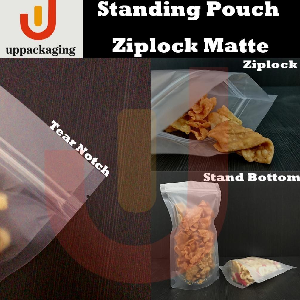 Bisa Cod Standing Pouch Ziplock Matte Doff Plastik ||