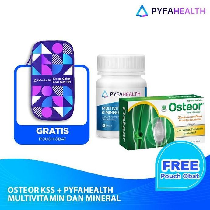 [EXCLUSIVE POUCH OBAT] Osteor KSS + Pyfahealth Multivitamin Mineral