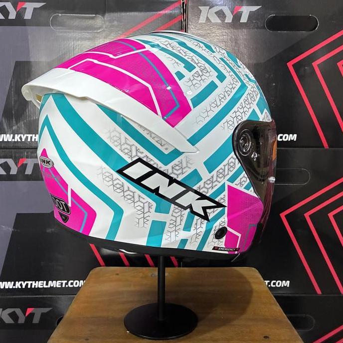 Helm Half Face INK TERRA-2 Graphic #2 Corak Original