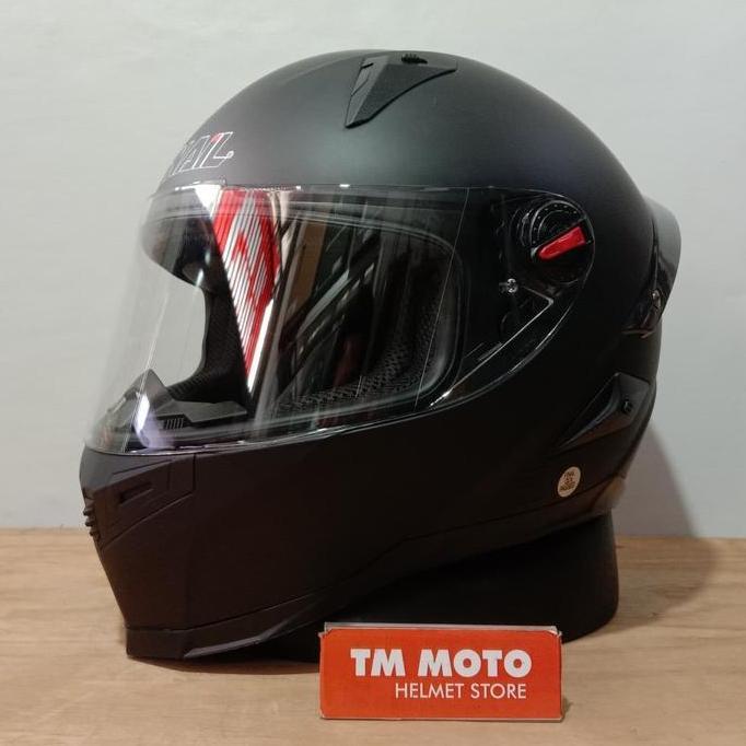 SNAIL FFS1 MATT BLACK - CLEAR FLAT VISOR