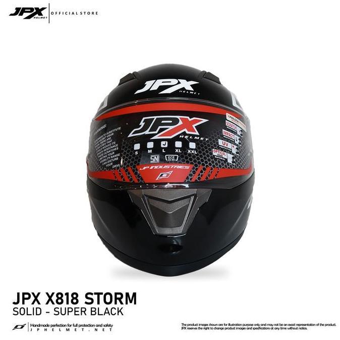 TERLARIS - Helm JPX - Helm Full Face Storm X818 - Solid