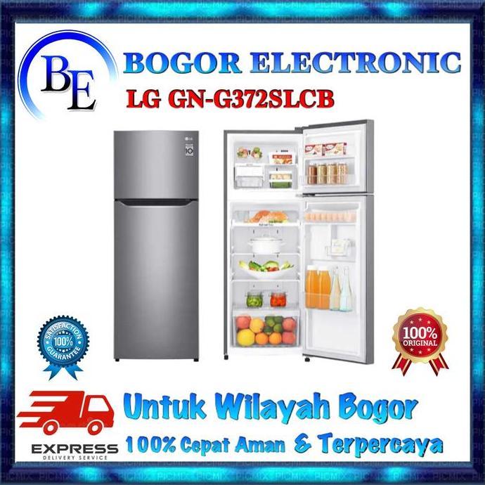 NEW LG KULKAS 2 PINTU SMART INVERTER | GN-G372SLCB | 372SLCB | GN G372SLCB