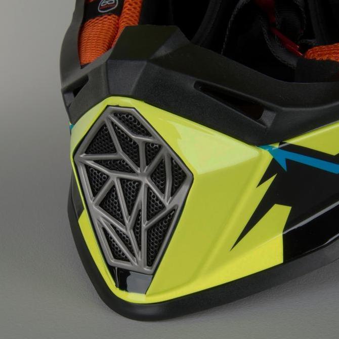 Helm Motorcross Cross LS2 MX437 Fast Volt MX Black Yellow orange