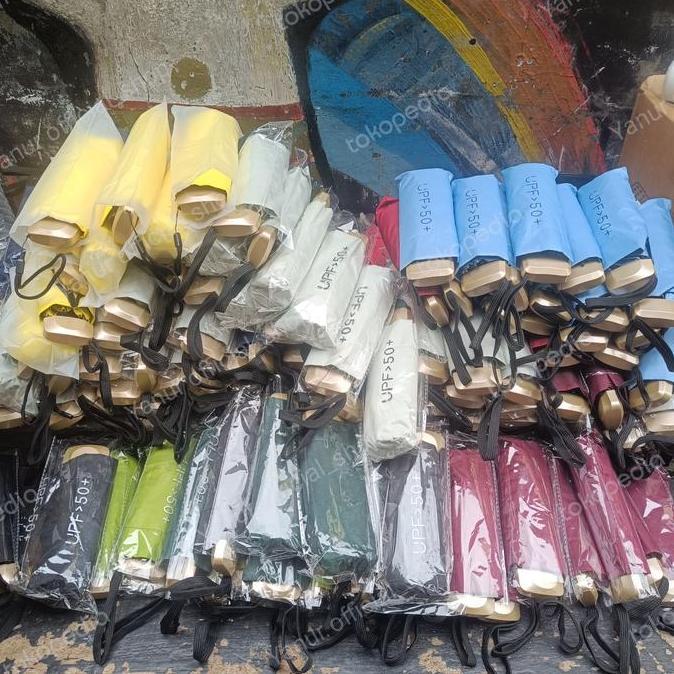 payung lipat mini custom logo/payung lipat mini anti uv/payung mini