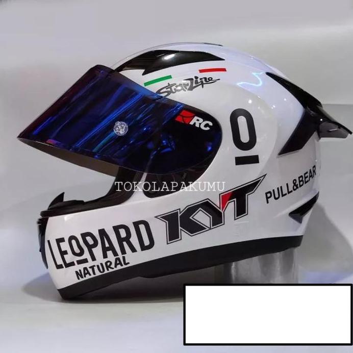 KYT HELM R10 SOLID WHITE FULL PAKET GANTENG ORIGINAL KYT
