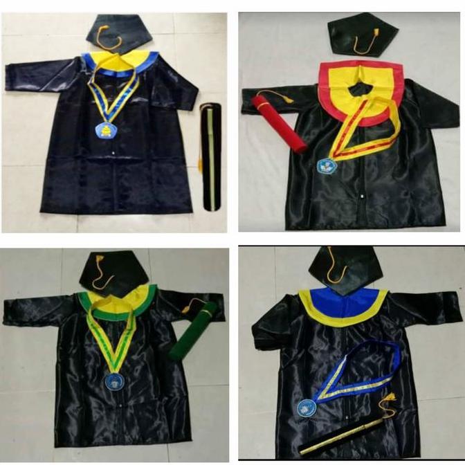 Baju Toga Anak Paud-TK Komplit