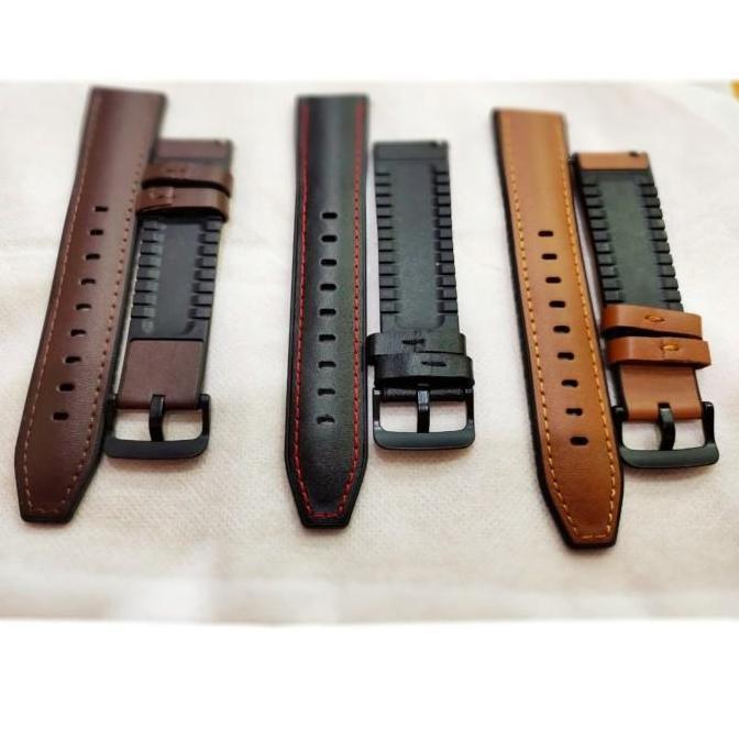 STRAP WATCH TALI JAM LEATHER RUBBER KULIT HUAWEI GT2E / GT 2E 46MM