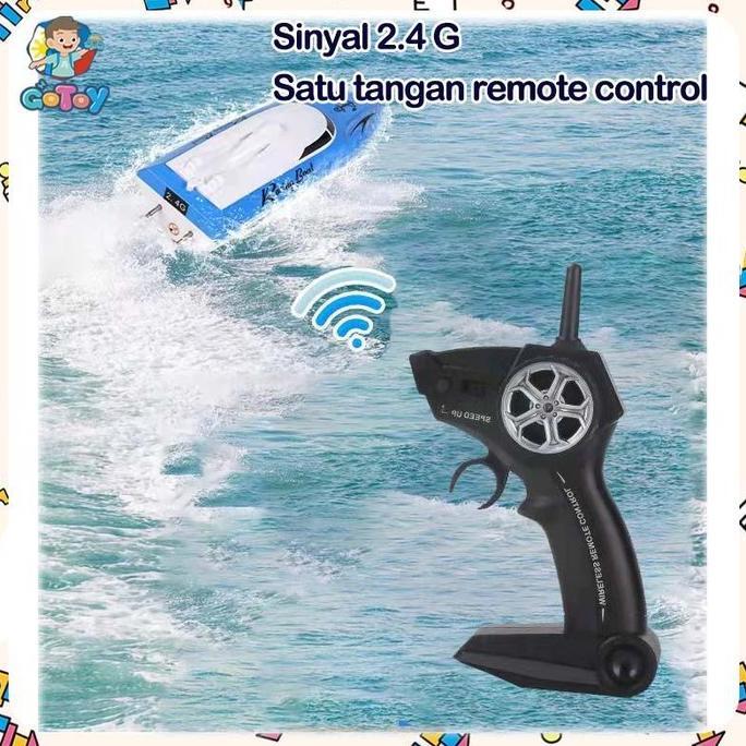 2.4GHz Kapal Remote Control Super Besar Model Kapal Remote Control Nirkabel Tahan Air Listrik RC Rac