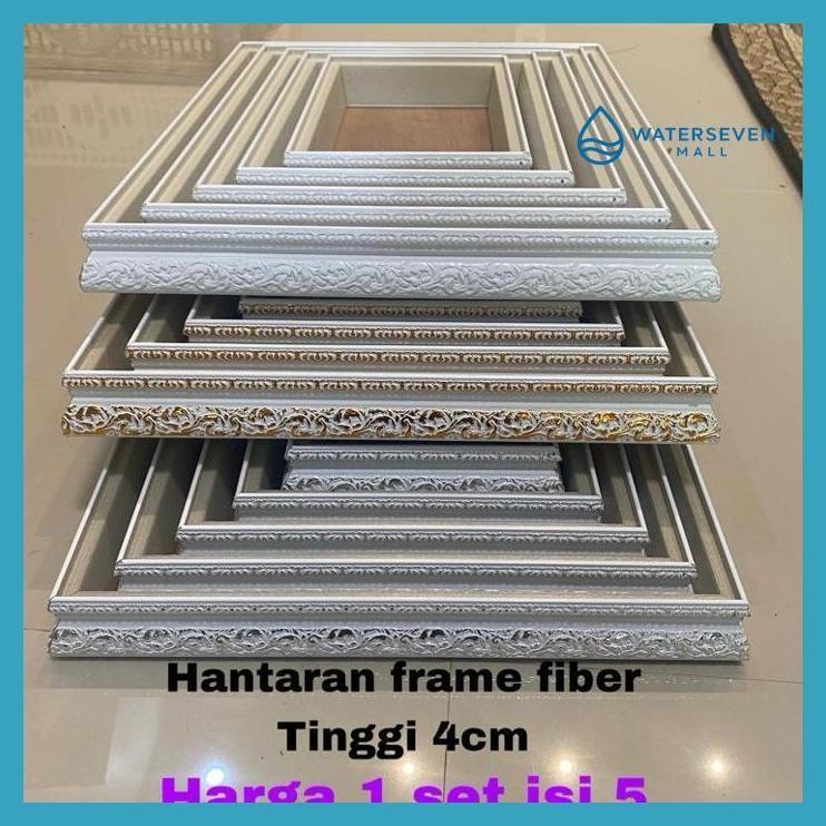KERAJINAN KAYU - KOTAK HANTARAN SESERAHAN PERNIKAHAN 1SET ISI 5PCS HANTARAN FIBER FRAME T4CM PRIVASI