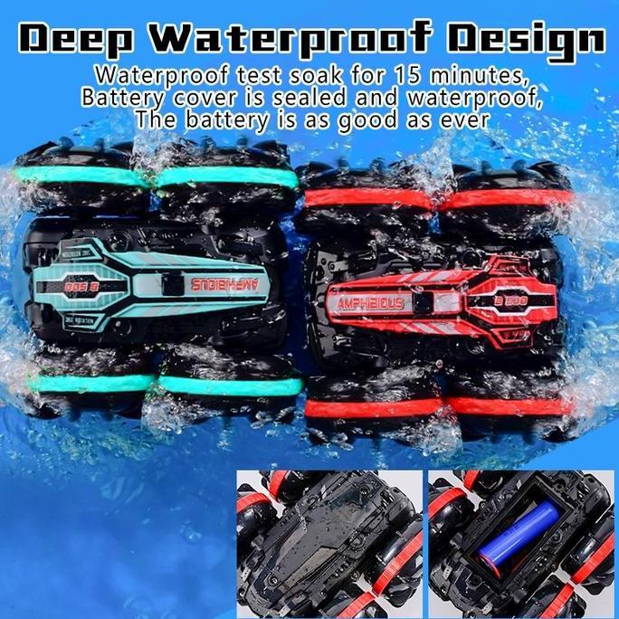 Mainan Anak Mobil Remote Control Sensor Tangan Akrobat Amfibi USB Mengisi Mobil Akrobat Remote Contr