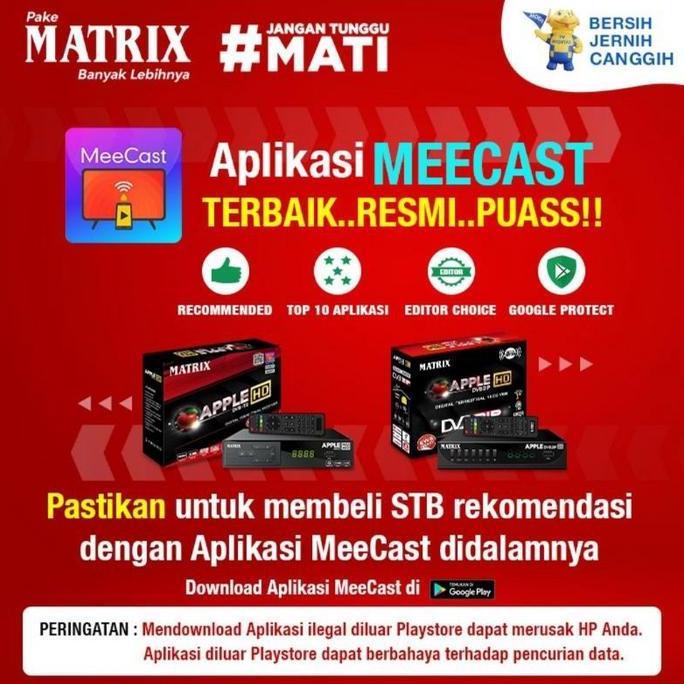 Matrix Apple Merah /Silver /Kuning New Super HD - STB TV