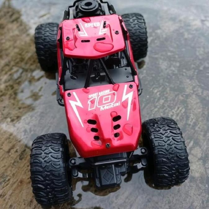 MOBIL RC ANTI AIR OFFROAD EFEK ASAP MAINAN REMOTE CONTROL LENGKAP SIAP PAKAI Toys Baterai