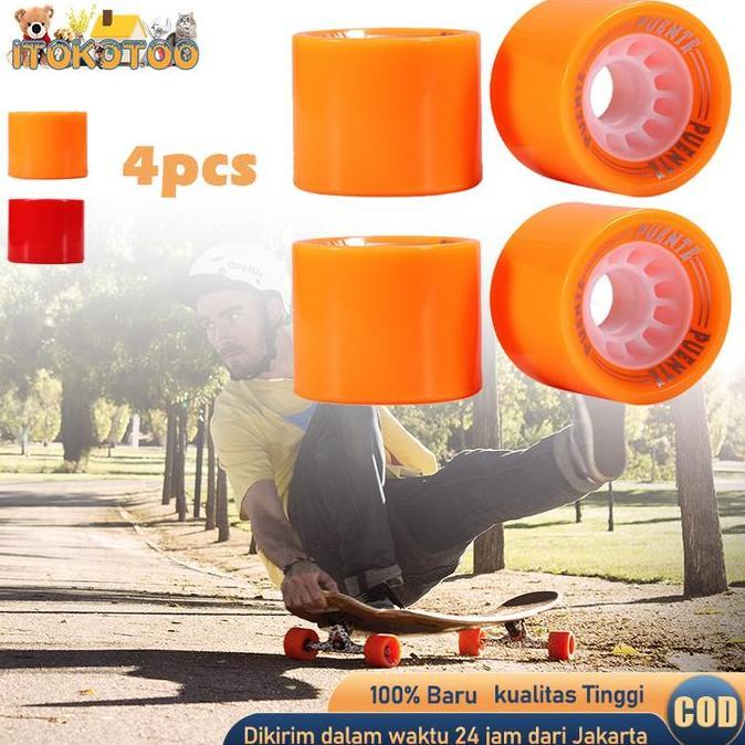 PUENTE 4pcs Roda Cruiser Skateboard 63mm Wheels Longboard Skateboard RAM