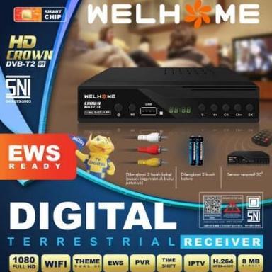 SET TOP BOX TV DIGITAL RECEIVER WELHOME T2 STB