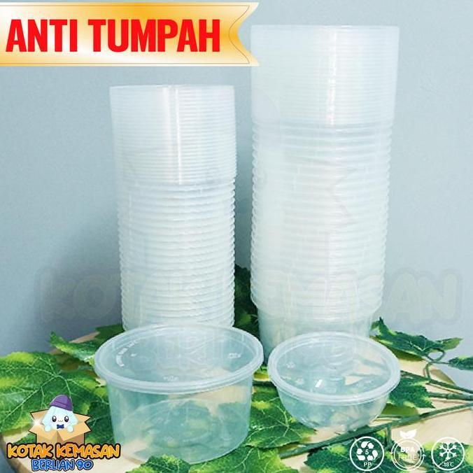 Mangkok Plastik 400 ml Mangkok Plastik Bulat Cup Puding Thinwall