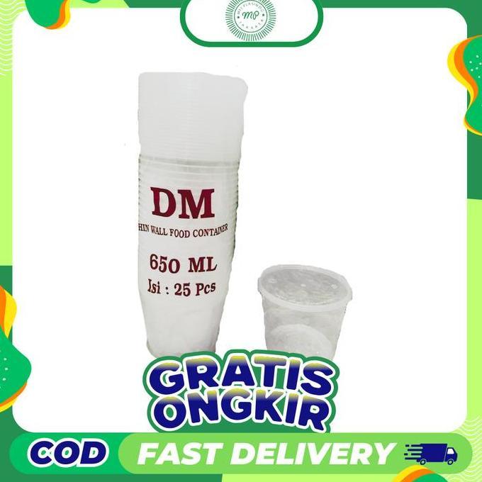 THINWALL CUP DM BULAT 650ML ISI 25PCS