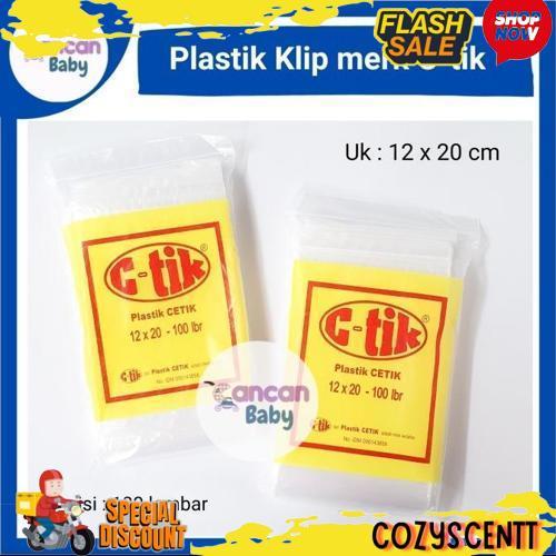 GROSIR Plastik Klip Ziplock 12x20 11x20 13x20 14x20 15x20 16x20 isi 100 Packing Bungkus Makanan Obat