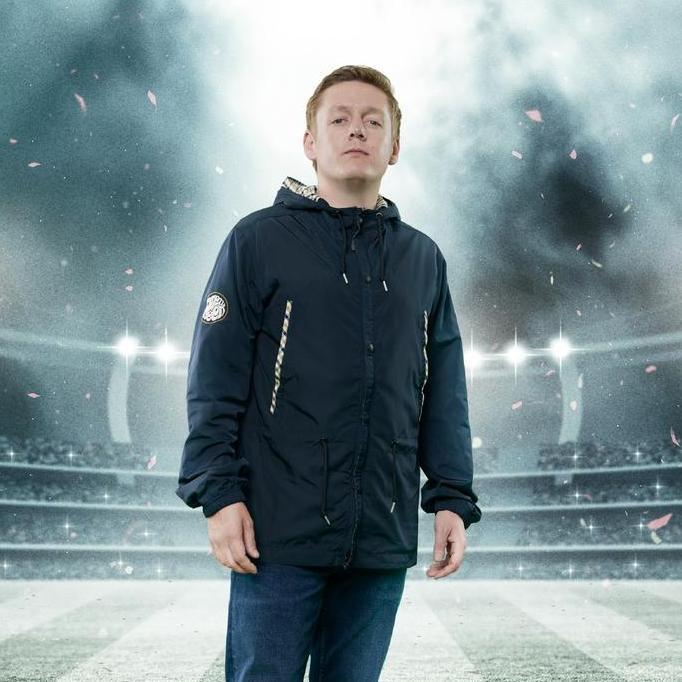 Promo Pretty Green Ridley Check Jacket Navy Original COD