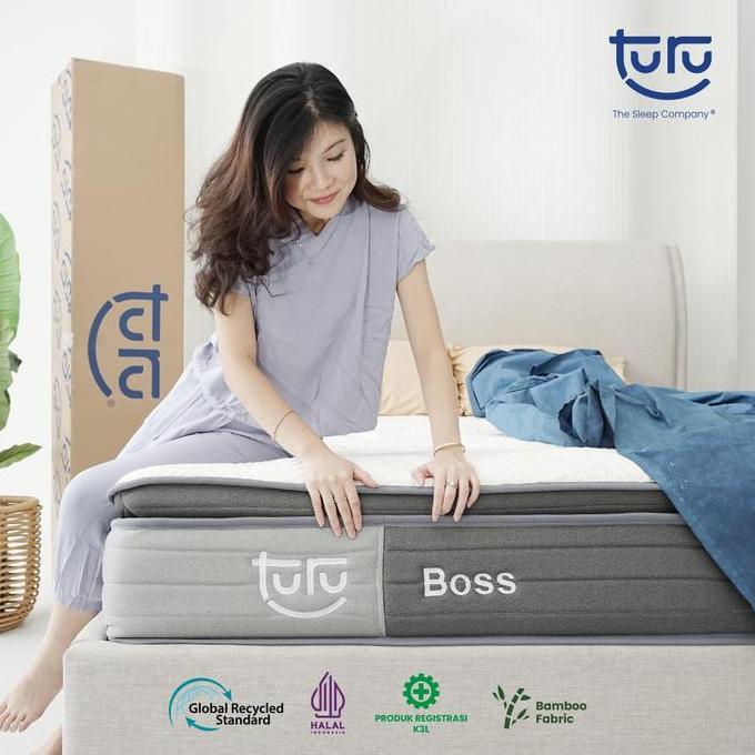 Kasur Pocket Spring Bed TURU BOSS ukuran 160x200 (Queen) FREE BANTAL