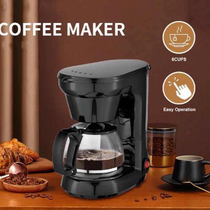NEW Coffee Maker Mesin Kopi Espresso Semi Otomatis Drip Coffee Maker 750ml Low Watt