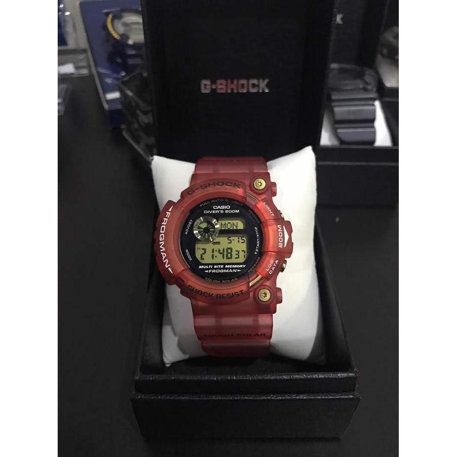 Gshock Frogman 25Th Anniversary GW 225E Dye Red JDM